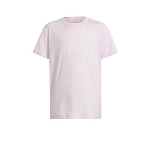 adidas Sportswear T-shirt lichtroze Jongens/Meisjes Polyester Ronde hals