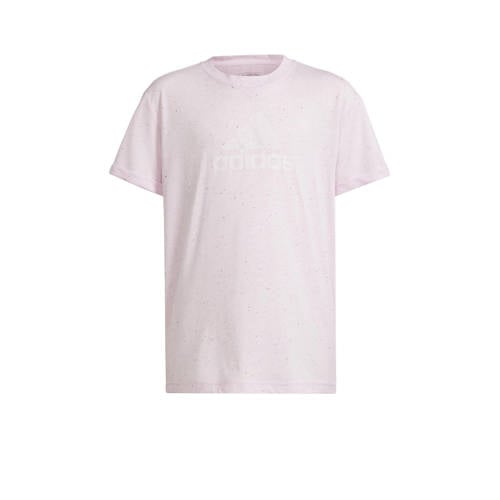 adidas Sportswear T-shirt lichtroze Jongens/Meisjes Gerecycled polyester Ronde hals