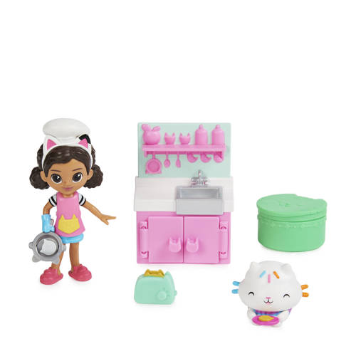 Gabby's Dollhouse Gabby's Poppenhuis Keuken met Gabby & Cakey Speelset