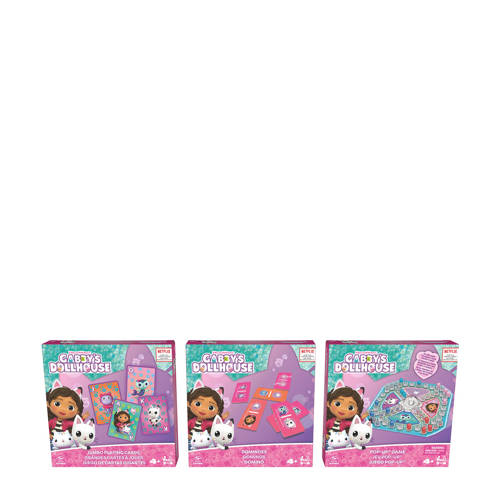 Gabby's Dollhouse Gabby's Poppenhuis Spellen & Puzzel Pakket PopUp Spel Kaartspel Domino's Bordspel