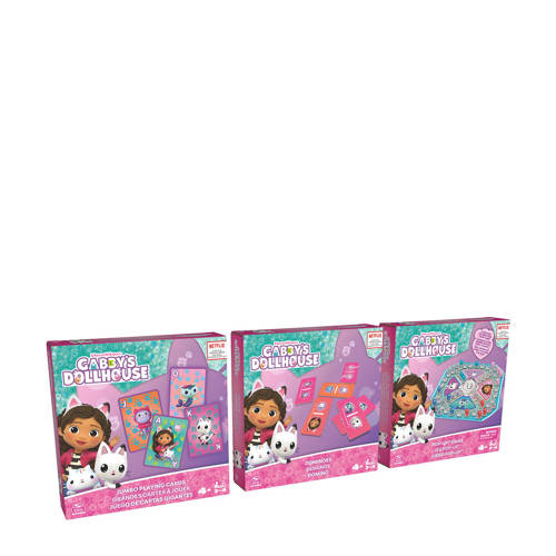 Gabby's Dollhouse Gabby's Poppenhuis Spellen & Puzzel Pakket PopUp Spel Kaartspel Domino's Bordspel