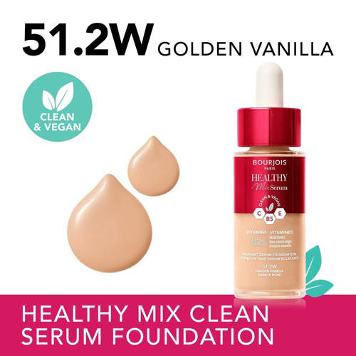 Bourjois Healthy Mix Serum foundation Golden Vanilla