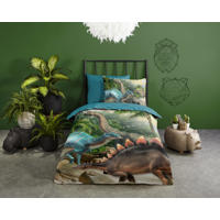 thumbnail: Pure polyester dekbedovertrek dino 1 persoons  (140x220 cm)