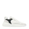 Nubikk leren sneakers wit/donkerblauw