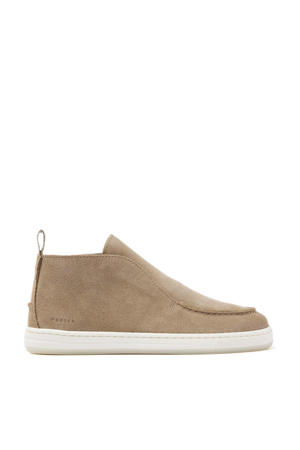 Jiro Suo  suède enkelboots taupe