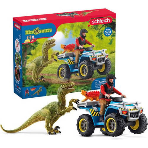Schleich Dinosaurs Vlucht op de Quad voor de velociraptor Dieren speelset