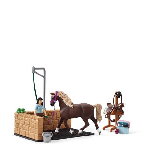 Schleich Horse Club Wasplaats met Horse Club Emily & Luna Dieren speelset