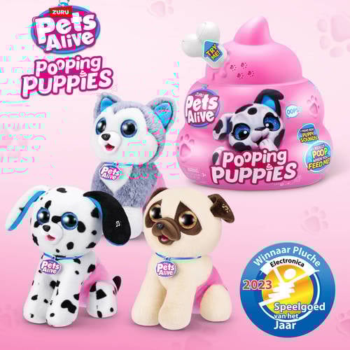 Zuru Pets Alive Pooping Puppies Speelfiguur | Speelfiguur van