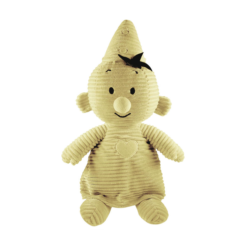 Studio 100 Bumba zachte gele corduroy pluche knuffel 35 cm