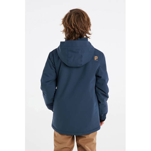 Protest ski-jack PRTFLYNTY JR donkerblauw Skijack Jongens Polyester Capuchon 104