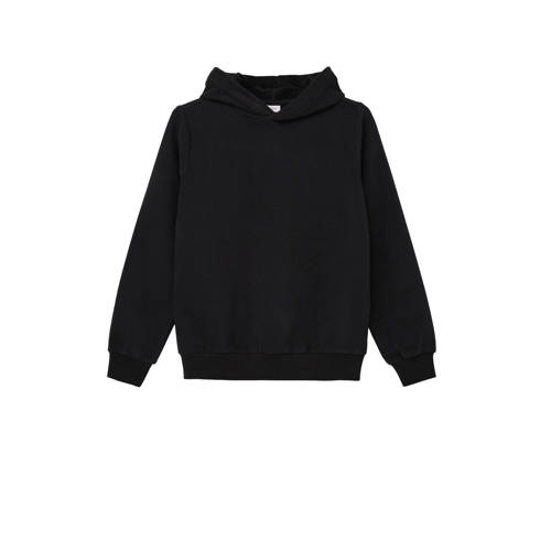 s.Oliver hoodie met backprint zwart/paars Sweater Backprint