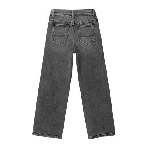 S.Oliver straight fit jeans antraciet Grijs Jongens Stretchdenim 134