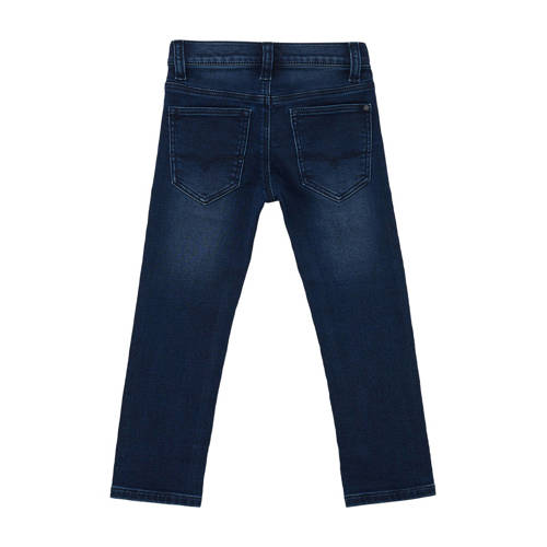 s.Oliver slim fit jeans dark blue denim Blauw Jongens Katoen 92