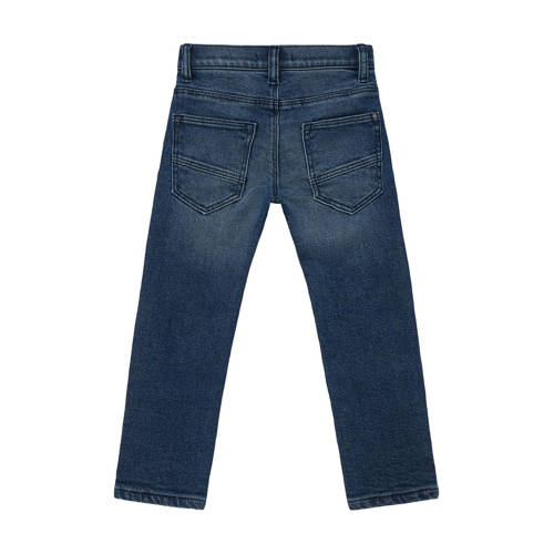 S.Oliver straight fit jeans dark blue denim Blauw Jongens Katoen 104