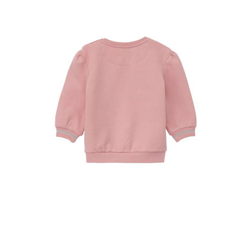 S.Oliver baby sweater met printopdruk roze Printopdruk 50