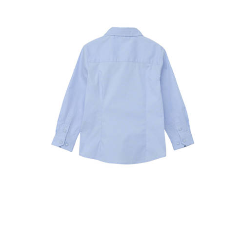 s.Oliver overhemd lichtblauw Jongens Katoen Klassieke kraag Effen 92 98