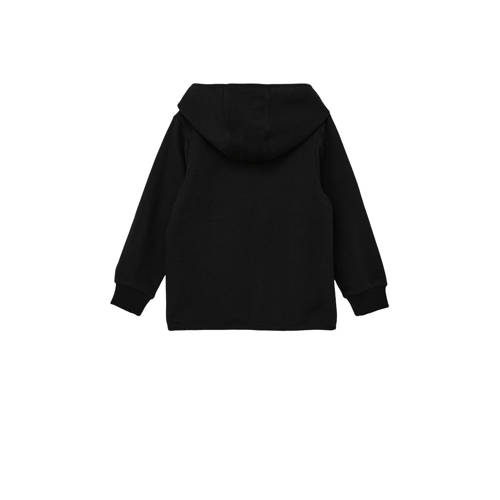 s.Oliver hoodie met printopdruk zwart brique Sweater Printopdruk 92 98