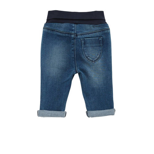 S.Oliver baby slim fit jeans medium blue denim Blauw Jongens Katoen Effen 56