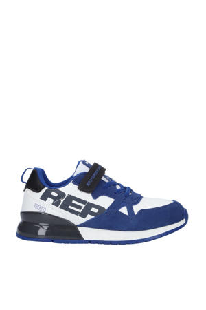 Shoot Jr   suède sneakers blauw/wit