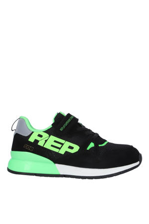 Shoot Jr   suède sneakers zwart/groen