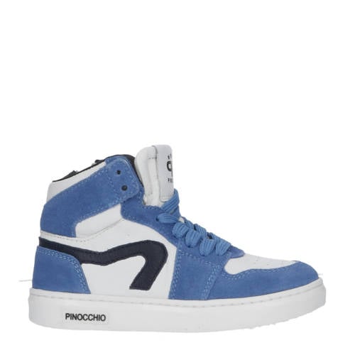 Pinocchio suède sneakers blauw/wit Jongens Suede