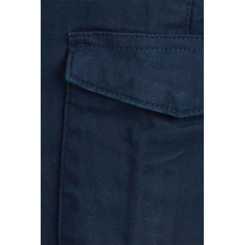 Shoeby regular fit broek donkerblauw Jongens Katoen Effen 92