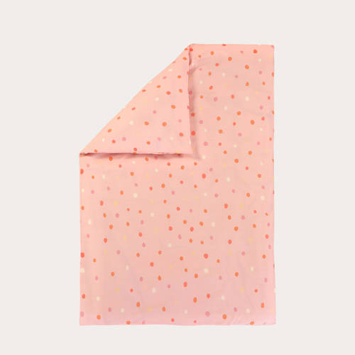 NOUS Kids katoenen dekbedovertrek baby (100x135 cm) Roze Stip