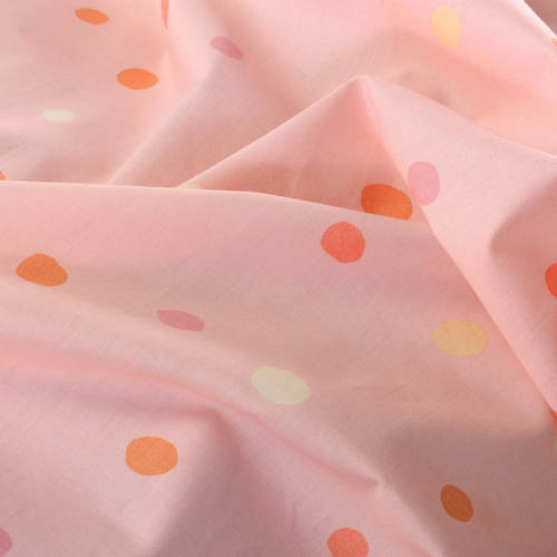 NOUS Kids katoenen dekbedovertrek baby (100x135 cm) Roze Stip