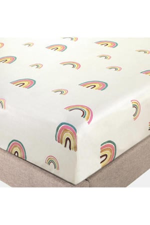 katoenen hoeslaken ledikant Little Rainbow