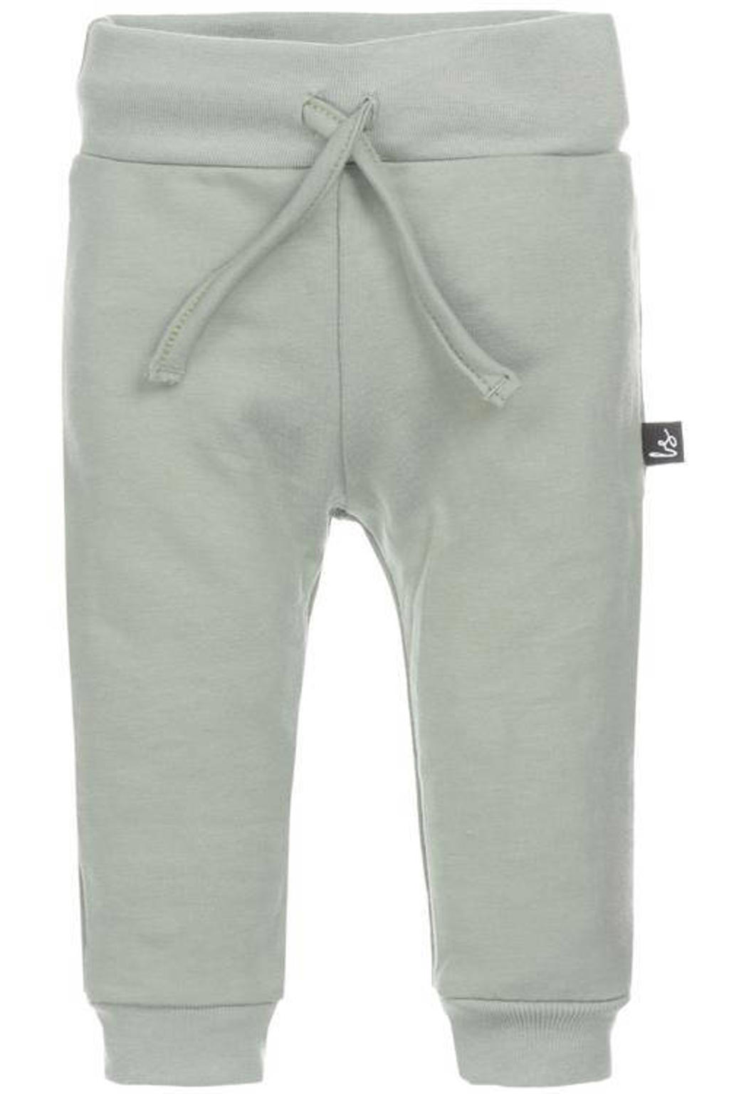 Babystyling baby regular fit joggingbroek lichtgroen