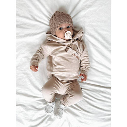 Babystyling baby regular fit broek ecru Stretchkatoen Effen 50 56