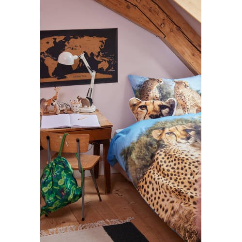 Freek Vonk katoenen dekbedovertrek 1 persoons (140x200 cm) Multi Dierenprint