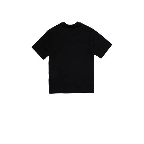 Diesel T-shirt met printopdruk zwart Jongens Katoen Ronde hals Printopdruk 140