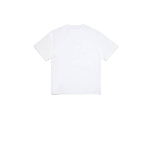 Diesel T-shirt met printopdruk wit Jongens Katoen Ronde hals Printopdruk 140