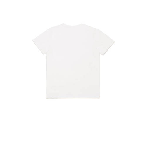Dsquared T-shirt met tekst en mesh wit Jongens Stretchkatoen Ronde hals 104