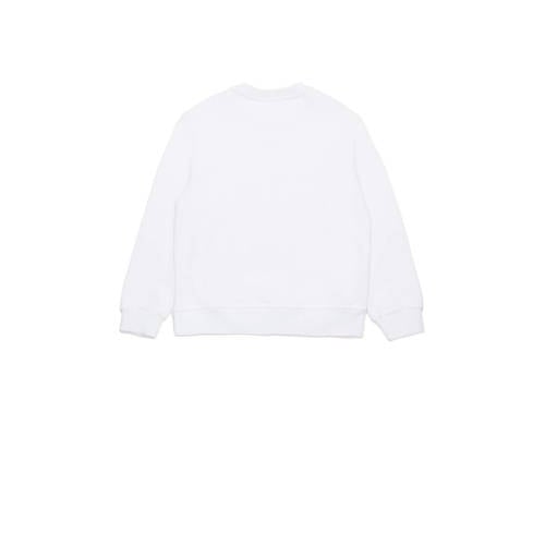Dsquared sweater FELPA met logo wit Logo 128 | Sweater van