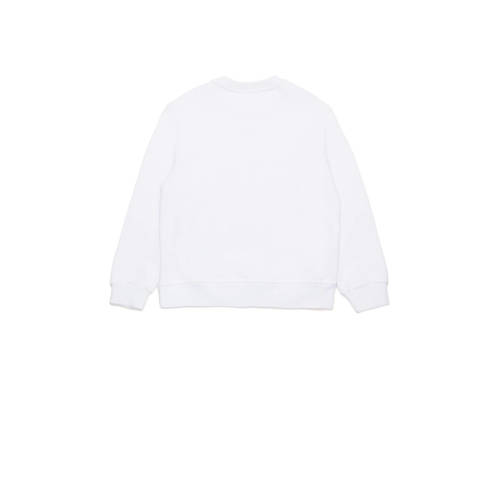 Dsquared sweater FELPA met logo wit Logo 128 | Sweater van