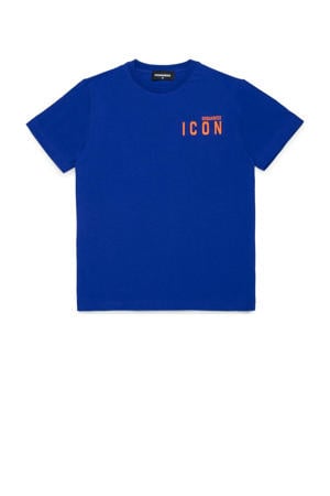 T-shirt met tekst hardblauw