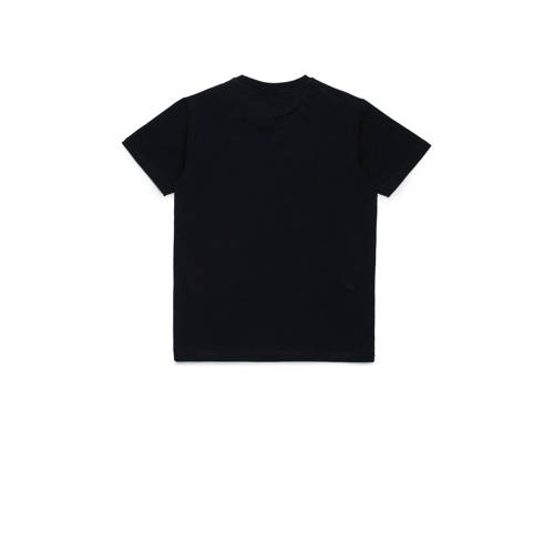 Dsquared T-shirt met logo en mesh zwart Jongens Stretchkatoen Ronde hals 104
