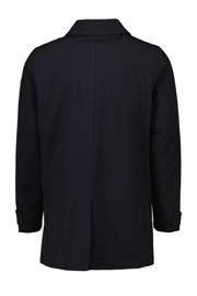 thumbnail: Marineblauwe jongens Airforce winterjas George van polyester met effen, lange mouwen, klassieke kraag en rits- en drukknoopsluiting