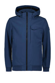 thumbnail: Blauwe jongens Airforce tussenjas Avi van polyester met lange mouwen, capuchon, ritssluiting en elastische boord
