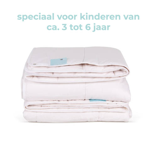 NOUS Living katoenen 4-seizoenen peuter dekbed (120x150 cm) Kinderdekbed Wit