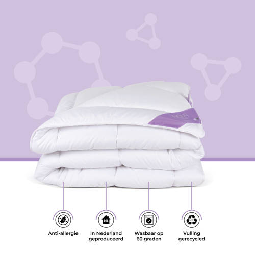 NOUS Living anti allergisch synthetisch enkel dekbed Wit 240*220