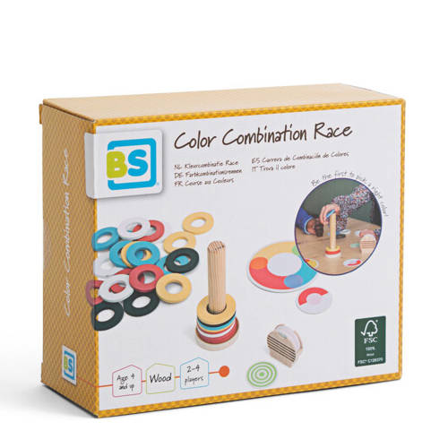 BS Toys Kleurcombinatie Race Bordspel | Bordspel van