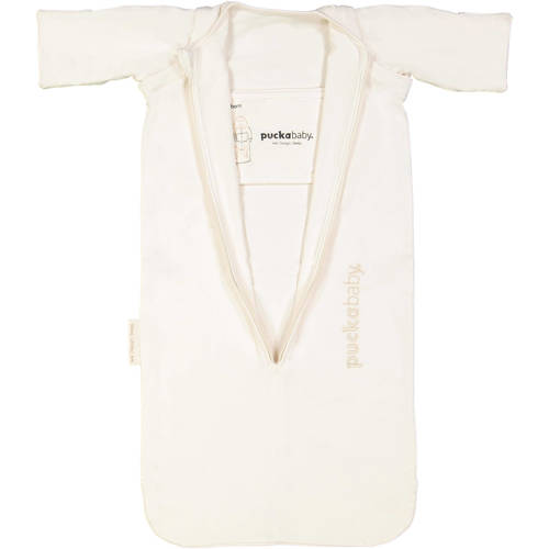 Puckababy Bag baby slaapzak 0-6 mnd Pure Babyslaapzak Ecru Effen