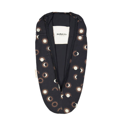 Puckababy The Original inbakerslaapzak 3-6 mnd Cotton Eclipse Night Inbakerdoek Zwart