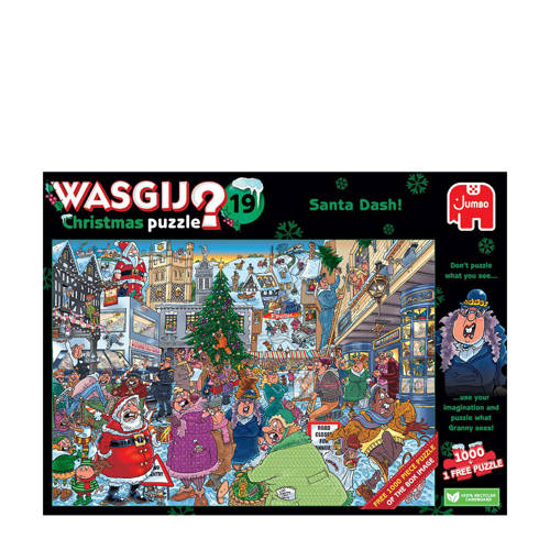 Wasgij christmas 19 kerstrun! legpuzzel 1000 stukjes