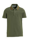 khaki/oranje