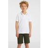 Anytime piqué polo wit/zwart