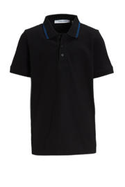 thumbnail: anytime piqué polo zwart/blauw